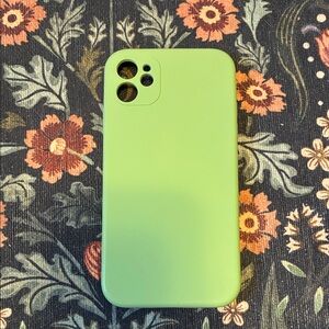 Green Silicone Phone 11 Case